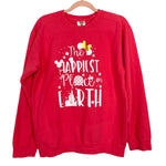 Comfort Colors The Happiest Place on Earth Sweatshirt- Size S