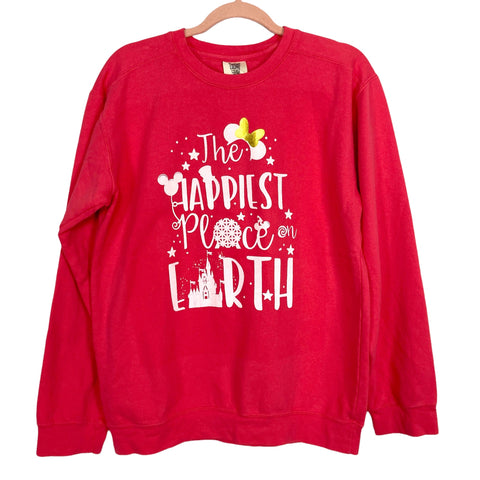 Comfort Colors The Happiest Place on Earth Sweatshirt- Size S