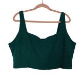 Abercrombie & Fitch Green Tweed with Adjustable Straps Cropped Top NWT- Size XXL (sold out online, we have matching skort)