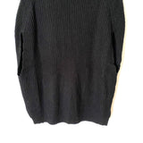 Zenana Premium Black Chunky Knit Sweater Poncho- Size M (sold out online)