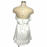 Indikah White Eyelet Halter Dress NWT- Size US S