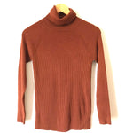 525 America Brown Ribbed Turtleneck- Size S