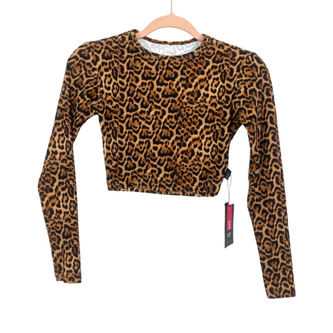 Lici Fit Animal Print Cropped Top NWT- Size S (sold out online, we have matching shorts)