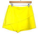 Gianni Bini Bright Yellow Nina Wrap Front Skort NWT- Size M
