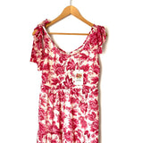 Entro Pink Floral Bow Strap Dress NWT- Size S