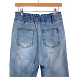 Vestique Light Wash Elastic Back with Raw Hem Joan Jeans NWT- Size M (Inseam 24.5”, sold out online)