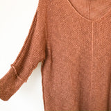 Hyped Unicorn Burnt Orange Open Knit Sweater- Size S/M