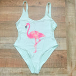 No Brand Flamingo Sequin One Piece- Size ~XL (see notes)
