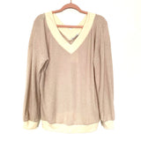 Adreamly Cream V-Neck Thermal Top NWT- Size M