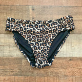 Pink Lily Animal Print Swim Bottoms- Size S