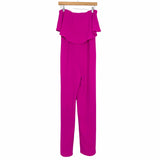 Sugar + Lips Fuchsia Strapless Ruffle Jumpsuit NWT- Size XS