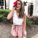 Love & Piece White Lace V Neck Top- Size S