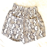 H&M Snakeskin Elastic Waist Shorts NWT- Size 2