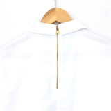 River Island White Blouse With Peter Pan Collar- Size 8