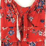 Allison Joy Red Floral Maxi Dress- Size M