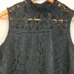 Jack by BB Dakota Black Lace Tank Blouse NWT- Size S