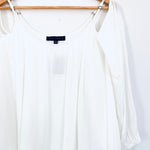 Sanctuary Ivory Cold Shoulder Top with Adjustable Straps NWT- Size S