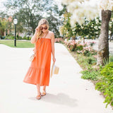 ASOS Red/Orange Strapless Dress- Size 4