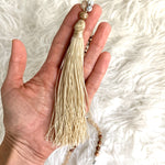 Boutique Tan Tassel Necklace