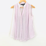 White House Black Market Lavender Sheer Tank- Size 4