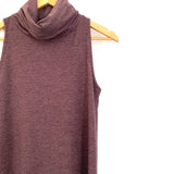 Leith Purple Turtleneck Tank Dress- Size S