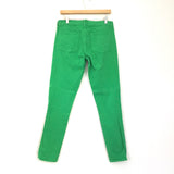 Toothpick Tall Green Ankle Jeans- Size 29 (Inseam 29")