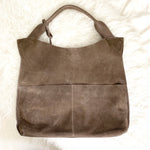 Sole Society Suede and Leather Hobo Bag