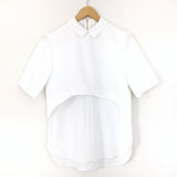 River Island White Blouse With Peter Pan Collar- Size 8