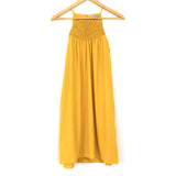 H&M Mustard Embroidered Chest Block Dress NWT- Size 6