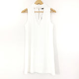 Forever 21 White High Neck Cut Out Dress NWT- Size S