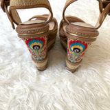 Jessica Simpson Embroidered Wedge- Size 5.5