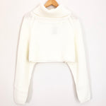 Vestique Ivory Knit Crop Turtleneck Sweater NWT- Size S/M