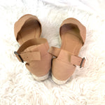 Bamboo Scalloped Espadrille Platform- Size 8