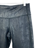 Athleta Black Metallic Crop Pants- Size S