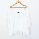 Sanctuary Ivory Cold Shoulder Top with Adjustable Straps NWT- Size S