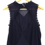 Free People One Navy Open Back Dress- Size XS