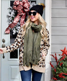Hayden (Pink Lily) Beige Playful Personality Cardigan NWT- Size S/M