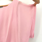 Joseph A Light Pink Dolman Sleeve Blouse with Waist Band- Size S