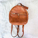 Sole Society Brown Faux Leather Backpack