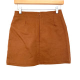 Goodnight Macaroon Brown Pocket Skirt- Size XS