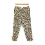 J Crew Cafe Capri Leopard Pants- Size 2 (Inseam 24.5")