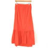 ASOS Red/Orange Strapless Dress- Size 4