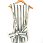 Who What Wear Striped Button Up Top with Bow NWT- Size XS