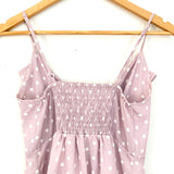 No Brand Polka Dot Button Up Front Tie Dress- Size ~XS (see notes)