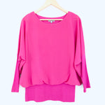 Joseph A Pink Dolman Blouse with Waist Band NWOT- Size S