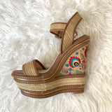 Jessica Simpson Embroidered Wedge- Size 5.5