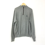 Chaps Grey Men’s Half Zip Sweater- Size L
