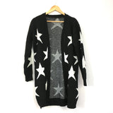 No Brand Ribbed Trim Star Cardigan- Size ~S (see notes)