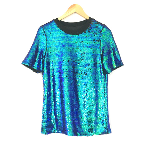 Shein Ombre Sequins Top- Size S