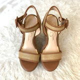 Jessica Simpson Embroidered Wedge- Size 5.5